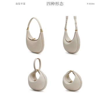 Túi xách nữ 66.789 / Có bài hát Dưới núi / Túi lưỡi liềm / Túi đi làm công sở / Nữ / Da hai lớp / Thiết kế thích hợp / Túi xách / Vai / Túi lưỡi liềm nách 8