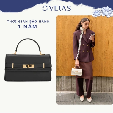 Túi xách tay nữ Velas đeo chéo đen trắng - Sang chảnh, giá ưu đãi 499k, quà tặng mẹ bạn thân
