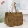 Túi xách vải nhung hoạt hình dễ thương đa năng cho nhân viên văn phòng – Tote Bento VN, phù hợp bữa trưa 5
