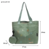 Túi xách vải thêu GroupTree tote, dung tích lớn, cho nữ bé gái - 140.076 VND 5