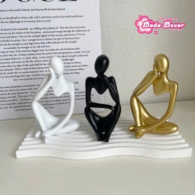 Tượng Decor Để Bàn Cô Gái Ngồi Sang Trọng - Trang Trí Nhà Cửa, Phòng Khách 9