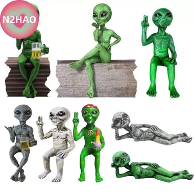 Tượng Nhựa Người Ngoài Hành Tinh N2HAO - Trang trí vườn, nội thất, văn phòng - Đồ nghệ thuật, quà tặng - 105.600 VND