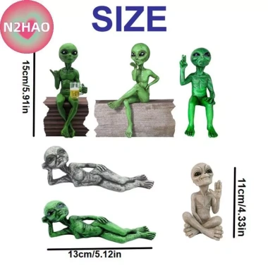 Tượng Nhựa Người Ngoài Hành Tinh N2HAO - Trang trí vườn, nội thất, văn phòng - Đồ nghệ thuật, quà tặng - 105.600 VND