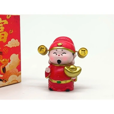 Tượng Thần Tài mini cao 7cm - Phong thủy may mắn, giảm giá 60.000 VNĐ