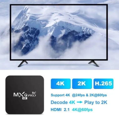 TV Box Android MXQ Pro 4K 5G 1GB+8GB - Máy phát đa phương tiện 4 nhân, hỗ trợ 4K HD 3D, giảm còn 370.000₫