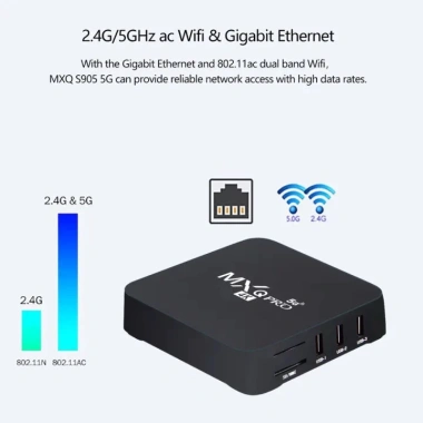 TV Box Android MXQ Pro 4K 5G 1GB+8GB - Máy phát đa phương tiện 4 nhân, hỗ trợ 4K HD 3D, giảm còn 370.000₫