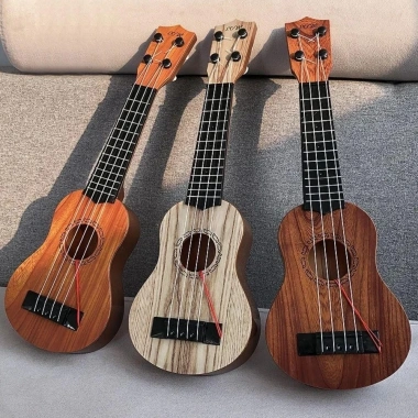 Ukulele 4 dây MAOYE66SY - Đồ chơi nhạc cụ mô phỏng, dây điều chỉnh, guitar nhỏ bền bỉ cho trẻ 6