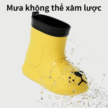 Ủng đi mưa Cheerful Mario - Chống trượt, chống thấm, họa tiết hoạt hình dễ thương 5