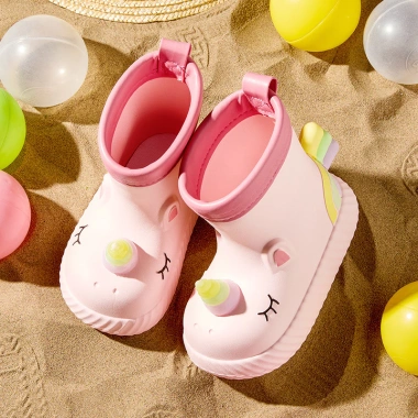 Ủng đi mưa kỳ lân Cheerful Mario bé gái - Giày bốt EVA cao su nhẹ, giá 203.040₫ 2