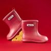 Ủng đi mưa Mario Burgundy bé gái - Giày bốt EVA cao su đồng nhất, êm chân nhẹ