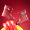 Ủng đi mưa Mario Burgundy bé gái - Giày bốt EVA cao su đồng nhất, êm chân nhẹ 2
