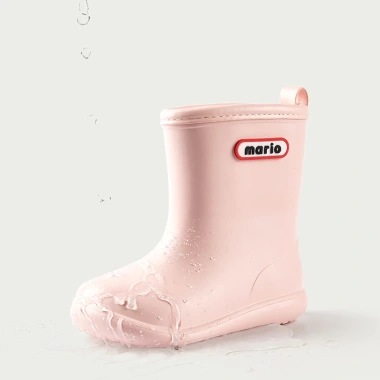 Ủng đi mưa Mario Burgundy bé gái - Giày bốt EVA cao su đồng nhất, êm chân nhẹ 8