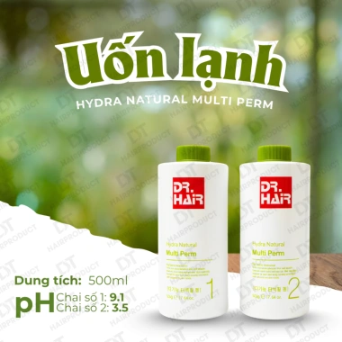 Uốn Lạnh DR.HAIR Hydra Natural Multi Perm 500ml - Sóng Xoăn Căng Nảy Mềm Mại, Nhẹ Mùi, Giá 110k