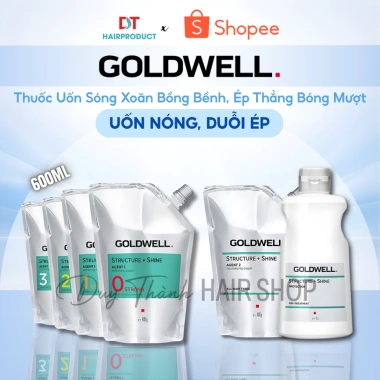 Uốn Nóng & Ép Duỗi Tóc GOLDWELL Chính Hãng 400g - Sóng Xoăn Bồng Bềnh, Thẳng Bóng Mượt, Giá ưu đãi 405.000 VND