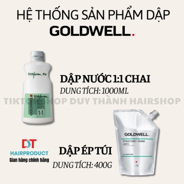 Uốn Nóng & Ép Duỗi Tóc GOLDWELL Chính Hãng 400g - Sóng Xoăn Bồng Bềnh, Thẳng Bóng Mượt, Giá ưu đãi 405.000 VND 4 Uốn Nóng & Ép Duỗi Tóc GOLDWELL Chính Hãng 400g - Sóng Xoăn Bồng Bềnh, Thẳng Bóng Mượt, Giá ưu đãi 405.000 VND 4
