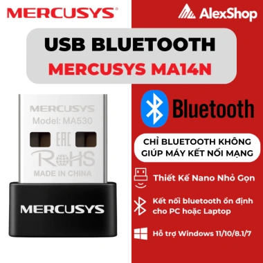 USB Bluetooth 5.4/5.3 Mercusys MA550H MA530 – Kết nối nhanh PC & Laptop, Giá 96.000₫