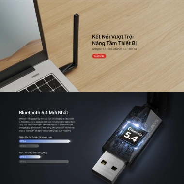 USB Bluetooth 5.4/5.3 Mercusys MA550H MA530 – Kết nối nhanh PC & Laptop, Giá 96.000₫ 3 USB Bluetooth 5.4/5.3 Mercusys MA550H MA530 – Kết nối nhanh PC & Laptop, Giá 96.000₫ 3