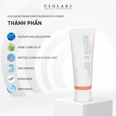 Usolab Bio Renaturation Repair Eye Cream 100ml - Kem Mắt Tế Bào Gốc Dưỡng ẩm Trị Nếp Nhăn Giá 1.760.000₫