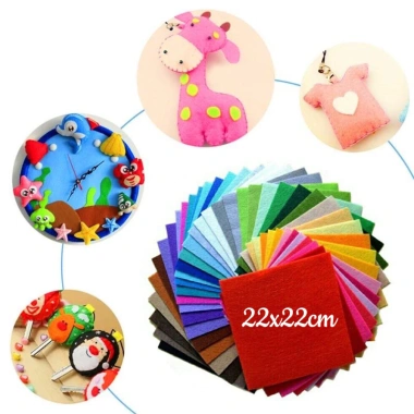 Vải dạ nỉ mềm cắt sẵn 22x22cm - Giá ưu đãi 10.000₫, thích hợp làm đồ thủ công, trang trí