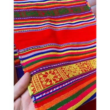 Vải Dệt khít Thổ Cẩm Tây Bắc khổ 40cm - Decor, may phối dân tộc, giá chỉ 20.000₫ 4