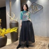 Vải Lanh Cotton Thêu Trung Hoa - Retro Ba-Qu 111, Nữ Rời Cổ Đứng Lên, Giao Hàng Nhanh 5