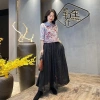 Vải Lanh Cotton Thêu Trung Hoa - Retro Ba-Qu 111, Nữ Rời Cổ Đứng Lên, Giao Hàng Nhanh 6