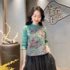 Vải Lanh Cotton Thêu Trung Hoa - Retro Ba-Qu 111, Nữ Rời Cổ Đứng Lên, Giao Hàng Nhanh 10