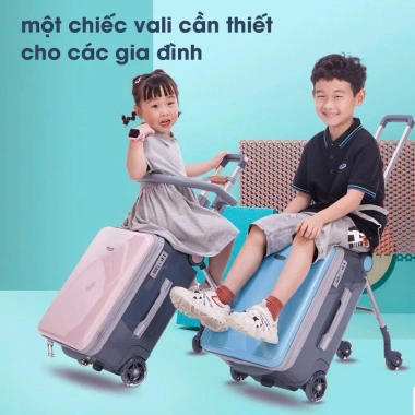 Vali xe đẩy 20 inch 2in1 - Đai an toàn 5 điểm, đệm ngồi, BH 3 năm - 2.35 triệu 4 Vali xe đẩy 20 inch 2in1 - Đai an toàn 5 điểm, đệm ngồi, BH 3 năm - 2.35 triệu 4