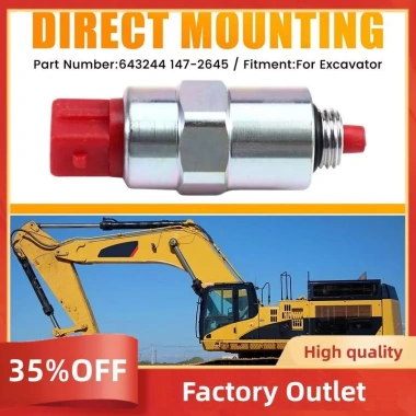 Van điện từ 24V E320D 312C - Dừng Flameout, phụ kiện máy xúc, giá 360.800₫ 5