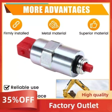 Van điện từ 24V E320D 312C - Dừng Flameout, phụ kiện máy xúc, giá 360.800₫ 7