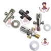 Van T Van Xi-e Chia Nước cho vòi xịt vệ sinh, bồn cầu inox 304 - T2 T, cầu ba ngã có khóa, giá 32.100₫