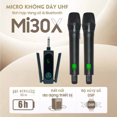 Vang Số Chỉnh Cơ Soncamedia Mi30X - Mixer Karaoke Bluetooth, Chống Hú FBX, Tặng 2 Mic Không Dây, Bảo Hành 12 Tháng 8