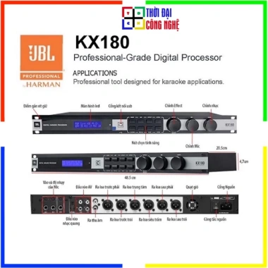 Vang số JBL KX180A - 4 cổng kết nối AUX, VOD, Optical, BMG, bảo hành 12 tháng PGI