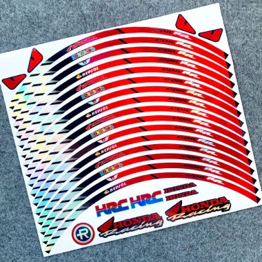 Vành phản quang 17-18 inch Hub Motorsport RR Laser Decal cho Honda CBR, Wave 4 Vành phản quang 17-18 inch Hub Motorsport RR Laser Decal cho Honda CBR, Wave 4