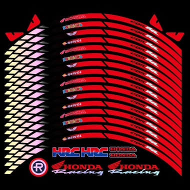 Vành phản quang 17-18 inch Hub Motorsport RR Laser Decal cho Honda CBR, Wave