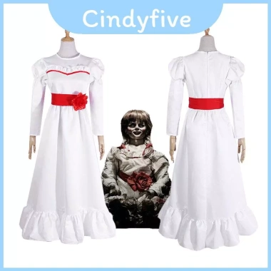Váy cosplay Annabelle trắng mềm mại, thoải mái, giá ưu đãi 147.960 cho Halloween vui nhộn