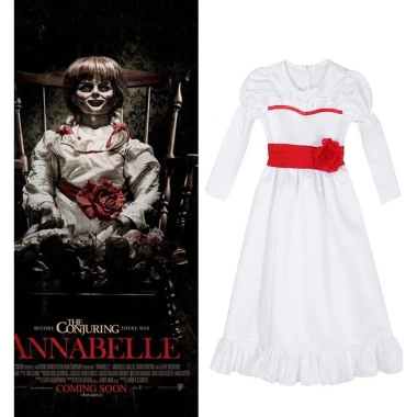 Váy cosplay Annabelle trắng mềm mại, thoải mái, giá ưu đãi 147.960 cho Halloween vui nhộn 4 Váy cosplay Annabelle trắng mềm mại, thoải mái, giá ưu đãi 147.960 cho Halloween vui nhộn 4