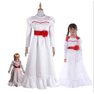 Váy cosplay Annabelle trắng mềm mại, thoải mái, giá ưu đãi 147.960 cho Halloween vui nhộn