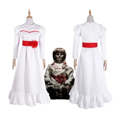 Váy cosplay Annabelle trắng mềm mại, thoải mái, giá ưu đãi 147.960 cho Halloween vui nhộn 7 Váy cosplay Annabelle trắng mềm mại, thoải mái, giá ưu đãi 147.960 cho Halloween vui nhộn 7
