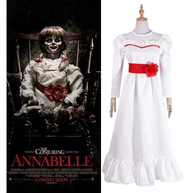 Váy cosplay Annabelle trắng mềm mại, thoải mái, giá ưu đãi 147.960 cho Halloween vui nhộn