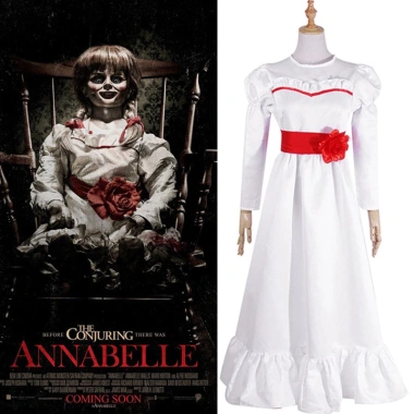 Váy cosplay Annabelle trắng mềm mại, thoải mái, giá ưu đãi 147.960 cho Halloween vui nhộn