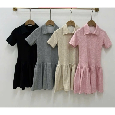 Váy Len Thõ Cổ Bẻ Khoá Chân Xoè Đủ Size 38-65kg Giá Sốc 205k - Ưu Đãi Giảm Giá