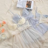 Váy ngủ cao cấp voan lụa ren có mút, eo ren xoè xuyên - Hube Sleepwear 415k 9