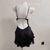 Váy Ngủ Lụa Cao Cấp Ren Viền Nơ Nhí Xẻ Bèo Voan Xoè Eo Cúc Siêu Xinh Giá 425.000đ Hube Sleepwear 5