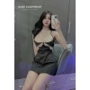 Váy Ngủ Lụa Ren Cổ Eo Dây Buộc Ngực Gợi Cảm Sexy Loại 1 Xíu Sleepwear 235k 2