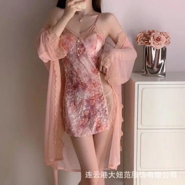 Váy ngủ nữ Medusa Thu Đông Pure Desire Light sang trọng, có miếng lót ngực cotton, thiết kế sling bộ đồ ngủ 3 Váy ngủ nữ Medusa Thu Đông Pure Desire Light sang trọng, có miếng lót ngực cotton, thiết kế sling bộ đồ ngủ 3
