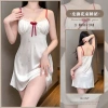 Váy ngủ sling hè Hàn Quốc - băng ruy băng, lót mỏng, chấm bi ngọt nơ hoa, chỉ 302.400đ 10