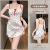 Váy ngủ sling hè Hàn Quốc - băng ruy băng, lót mỏng, chấm bi ngọt nơ hoa, chỉ 302.400đ 12