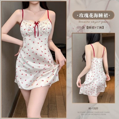 Váy ngủ sling hè Hàn Quốc - băng ruy băng, lót mỏng, chấm bi ngọt nơ hoa, chỉ 302.400đ 12 Váy ngủ sling hè Hàn Quốc - băng ruy băng, lót mỏng, chấm bi ngọt nơ hoa, chỉ 302.400đ 12
