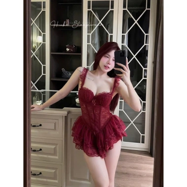 Váy Ngủ Voan Lụa Tầng Ren Eo Dây Cánh Tiên Dáng Xoè Mút Ngực Cao Cấp Hube 345k 4 Váy Ngủ Voan Lụa Tầng Ren Eo Dây Cánh Tiên Dáng Xoè Mút Ngực Cao Cấp Hube 345k 4